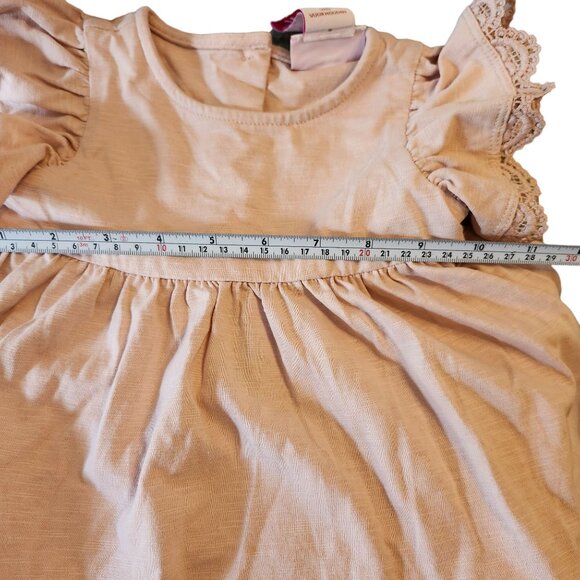 Tommy Bahama Toddler Girls 2T Lace Ruffle Sleeve Dress Pink - Picture 9 of 10